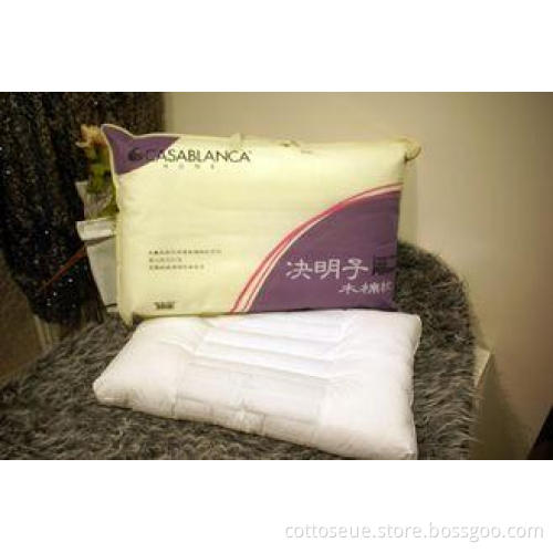 White Healthy Cassia Seed Kapok Natural Comfort Pillows For